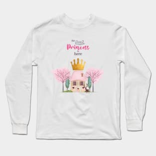 Crowned Pink Fairy Castle for the Little Princess Long Sleeve T-Shirt